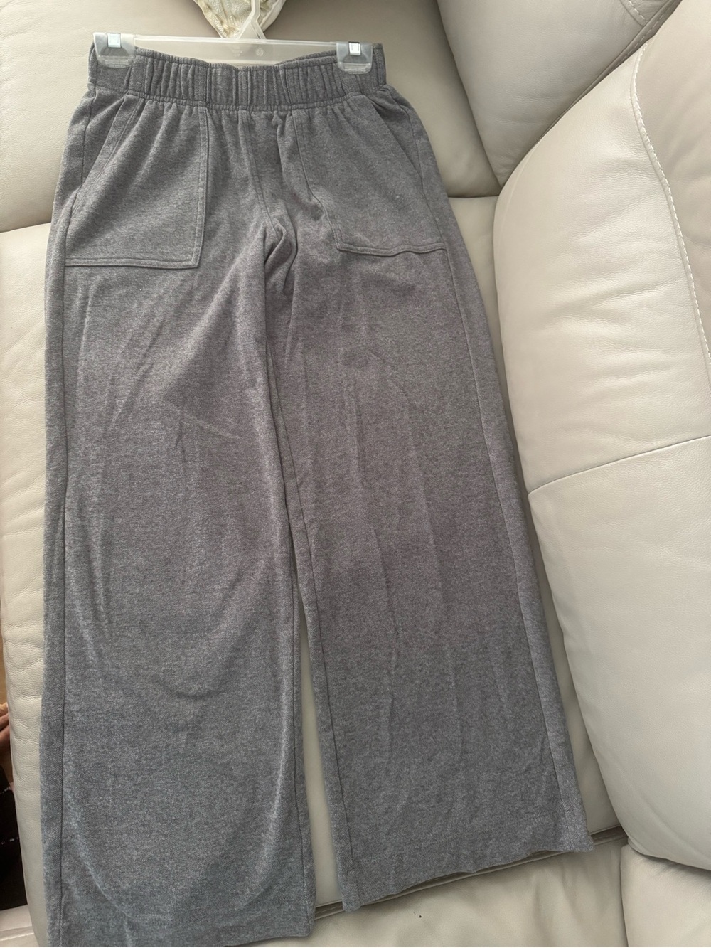 90 Degree By Reflex Men's Wide-Leg Sweatpants in Heather Gray